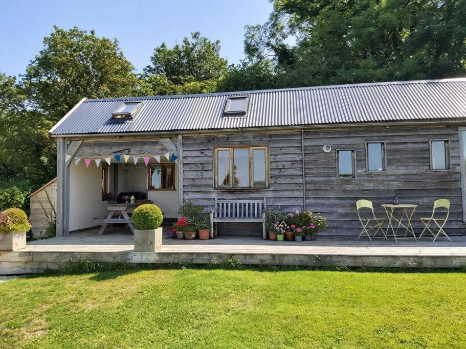 Log Cabin At The Old Summer Dairy Glastonbury Somerton  Exterior foto